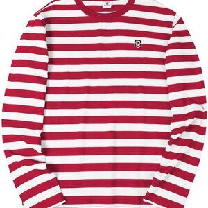 HAOMEILI Striped Crewneck Tee